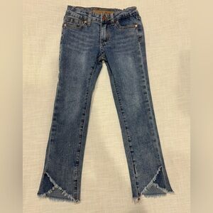 Joe’s Jeans Girls Size 6x Blue Frayed Hem Jeans